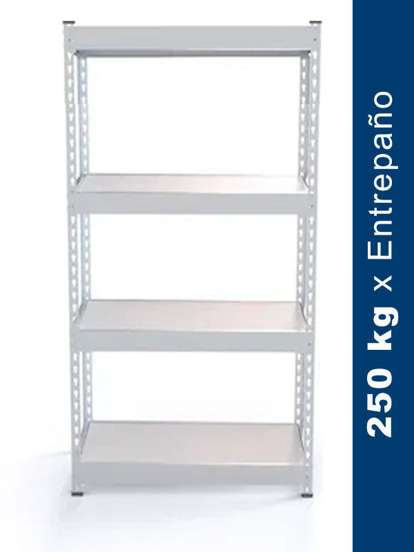 Estantería Sin Tornillo con Panel Metálico (250kg por nivel)
